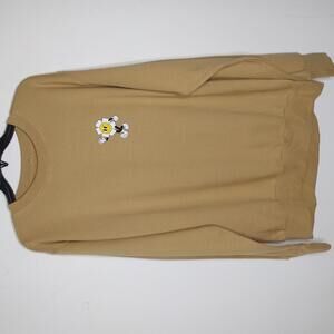 NWOT SCW Tan/Think Positive Sweatshirt Size Large